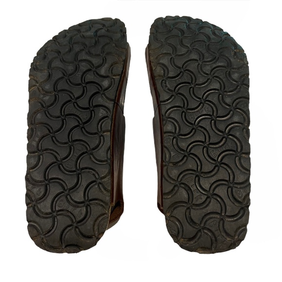 Birki’s Birkenstock Milano Birko-Flor Brown Black Two Tone Slingback 5 N 36 - Picture 9 of 9